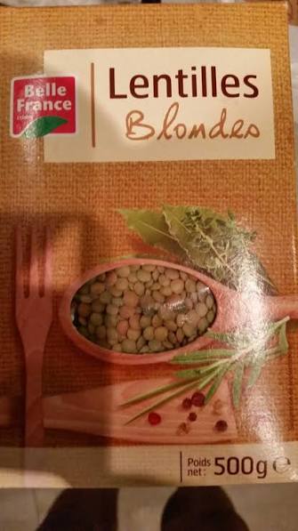 LENTILLES BLONDES 500G BELLE FRANCE