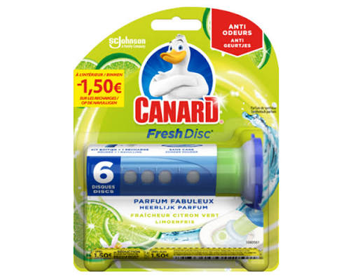 ANTI ODEURS CANARD CITRON VERT 6 DISCS