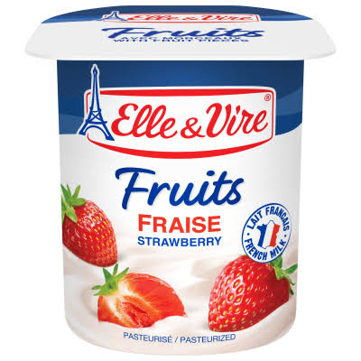 YAOURT FRUITS FRAISE ELLE & VIRE