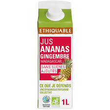 JUS DE FRUITS NATURELS ANANAS GINGEMBRE 1L
