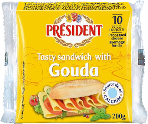 FROMAGE GOUDA PRESIDENT 200G