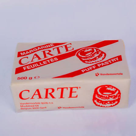 BEURRE MARGARINE CARTE FEUILLETES PUFF PASTRY 500G