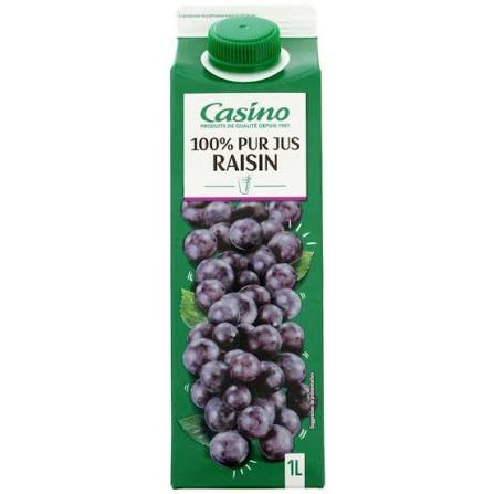 JUS CASINO 100% PUR JUS RAISIN 1L