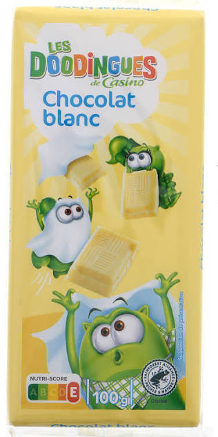 LES DOODINGUES DE CASINO CHOCOLAT BLANC 100G