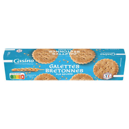 GALETTES BRETONNES PUR BEURRE 125G CASINO