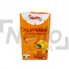 JUS D'ORANGE A BASE DE CONCENTRE NETTO 1L