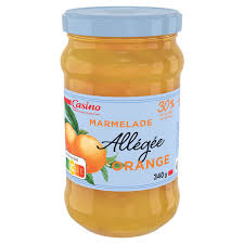 CONFITURE MARMELADE ALLÉGÉE D'ORANGE CASINO 340G