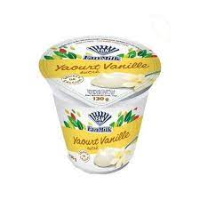 YAOURT VANILLE SUCRE FANMILK 125G