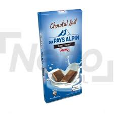 CHOCOLAT LAIT DU PAYS ALPIN GOURMAND NETTO 100G