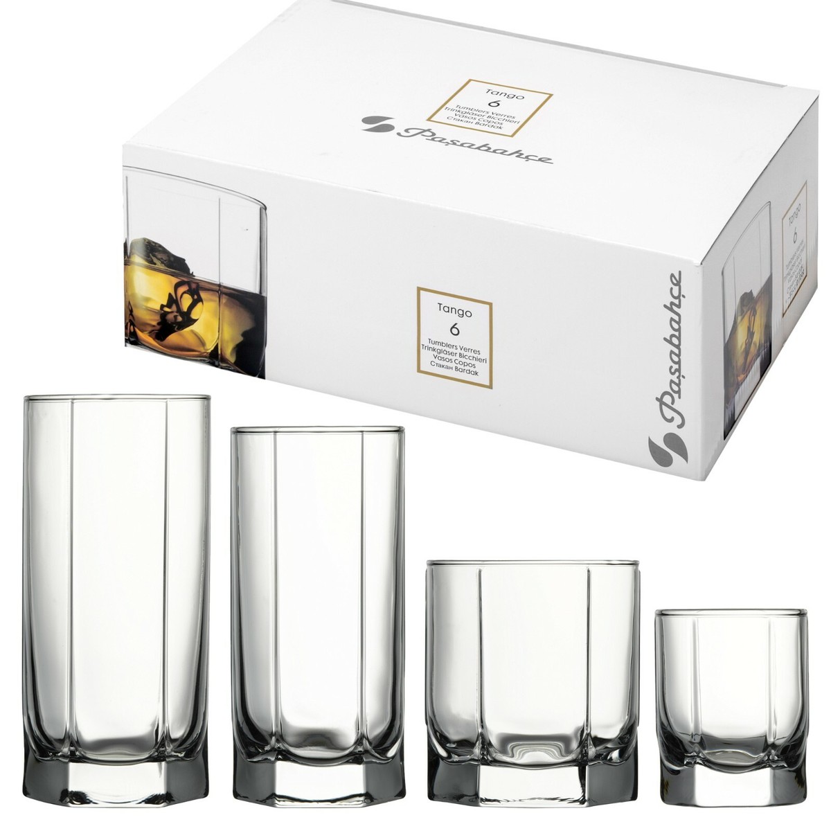 VERRES CASSABLES PASABAHCE TRUMBLERS VERRES 6