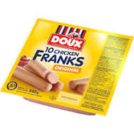 SAUCISSE DOUX 10 CHICKEN FRANKS