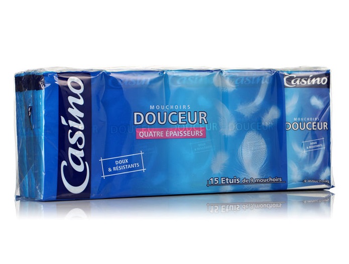 PAPIER MOUCHOIR CASINO DOUCEUR