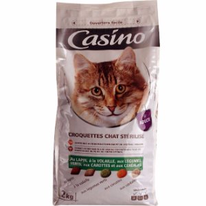 CROQUETTES AU LAPIN, A LA DINDE, AUX LEGUMES ET AUX CEREALES : CASINO