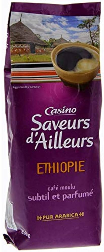 PUR ARABICA ETHIOPIE SAVEURS D'AILLEURS CASINO250G