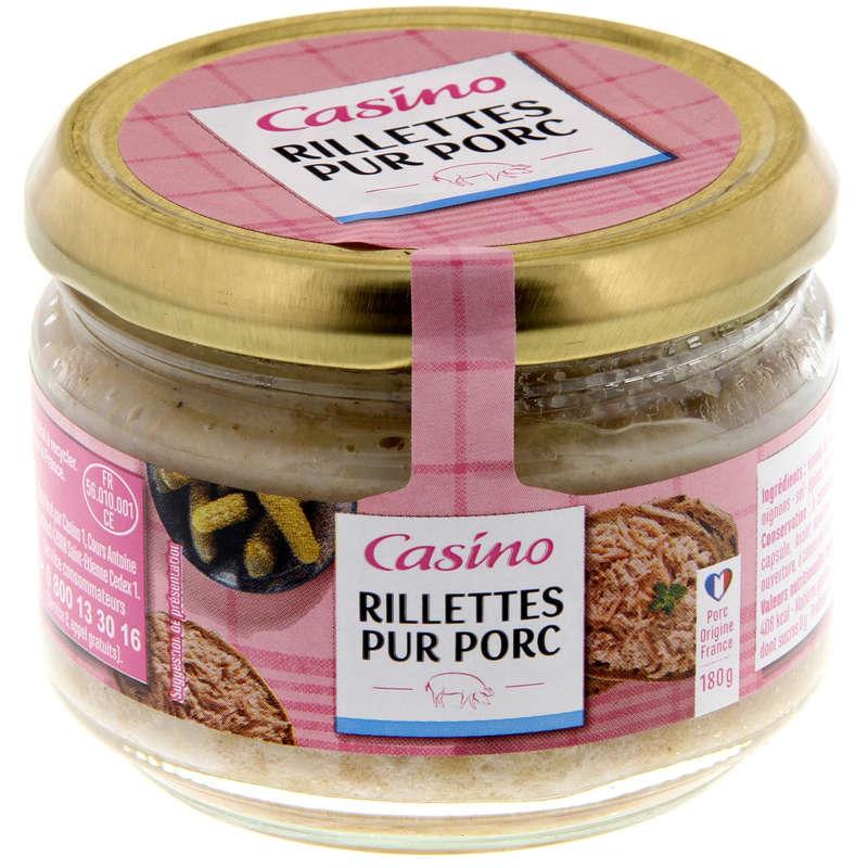 RILLETTES PUR PORC CASINO 180G