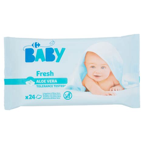 LINGETTES CARREFOUR BABY ALOE VERA 24
