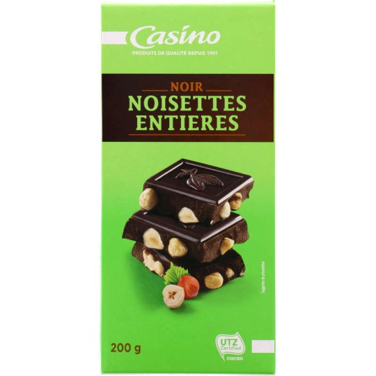 NOISETTES ENTIERRE NOIRE CASINO 200 G