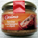 TERRINE DE CAMPAGNE AUX CEPES CASINO  180G