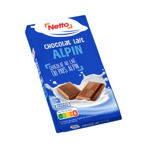 CHOCOLAT BLANC AU LAIT ENTIER NETTO
