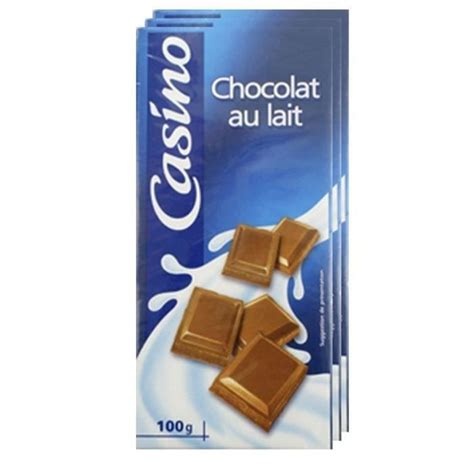 BARRE CHOCOLAT AU LAIT CASINO