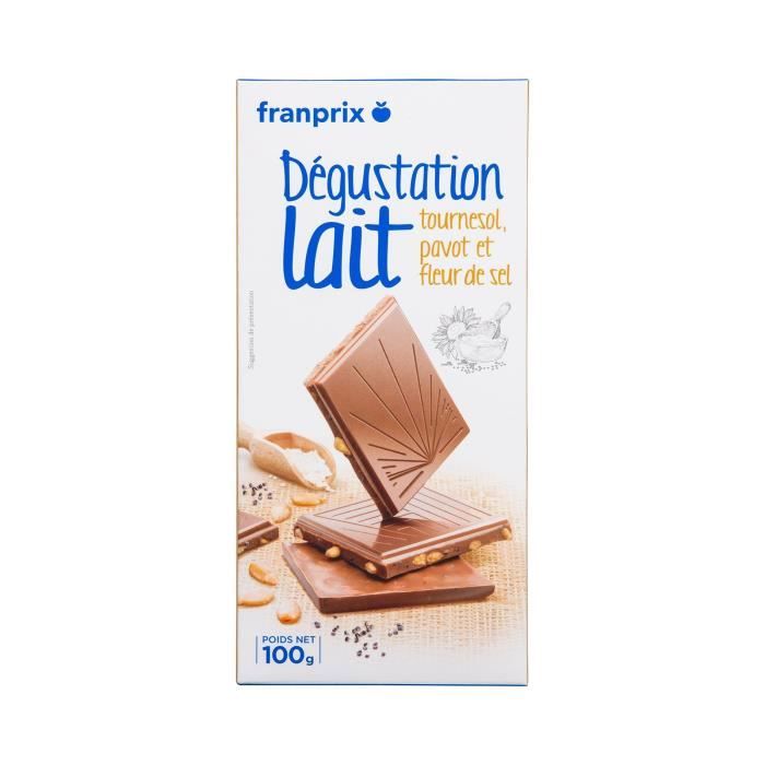 CHOCOLAT DEGUSTATION LAIT FRANPRIX 100 G
