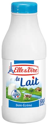 LAIT  ELLE VIRE DEMI ECREME 50CL