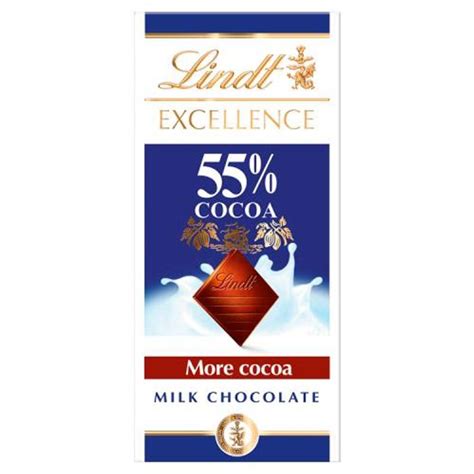 CHOCOLAT  AU LAIT 55% CACAO EXCELLENCE80 G