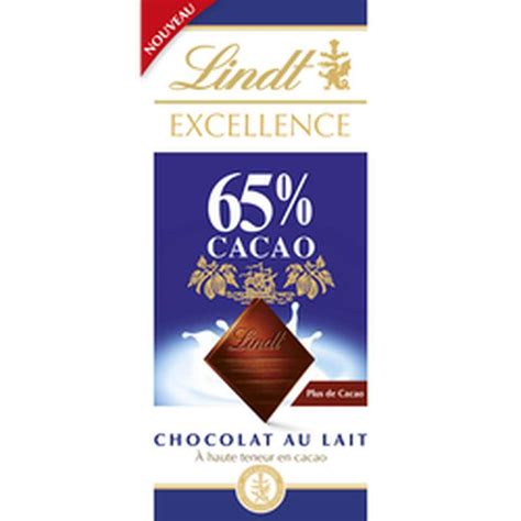 CHOCOLAT  AU LAIT 65% CACAO EXCELLENCE80 G