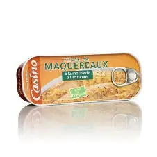 FILETS DE MAQUEREAUX A LA MOUTARDE A L'ANCIENNE 169G CASINO