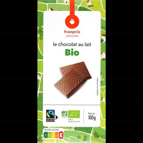 CHOCOLAT AU LAIT FRANPRIX 200G