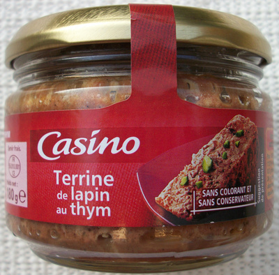 TARINE DE LAPINAU THYM CASINO 180G
