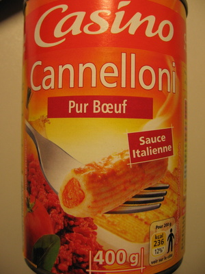 CANNELLONI PUR BOEUF CASINO 400G