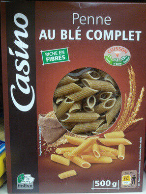 PENNE AU BLE COMPLET 500G CASINO