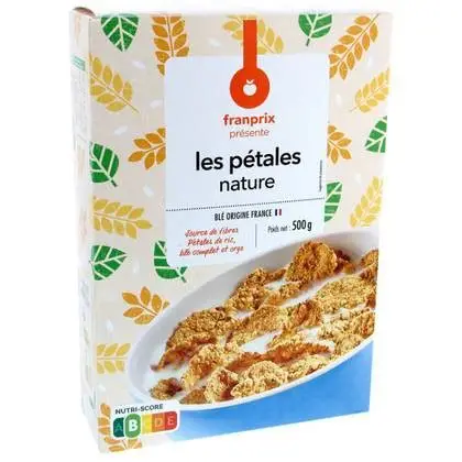 PETALES DE RIZ BLE COMPLET ET ORGE NATURE 500G FRANPRIX