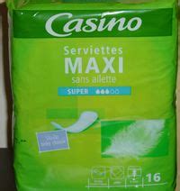 SERVIETTES MAXI SUPER CASINO