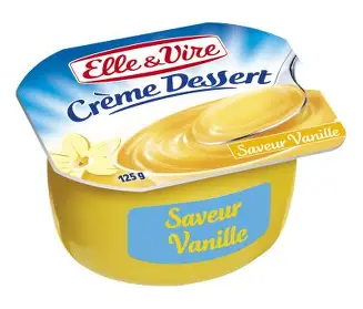 ELLE&VIRE CREME DESSERT 125gr/ SAVEUR VANILLE