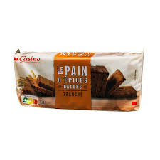 LE PAIN D'EPICES NATURE TRANCHE CASINO 500 G