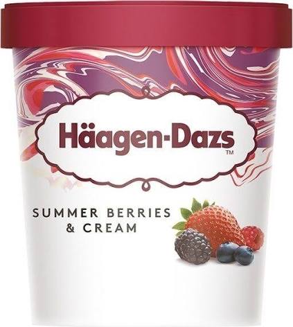 GLACE HAAGEN DAZS SUMMER BERRIES 83 G