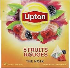 LIPTON 5 FRUITS ROUGES THE NOIR
