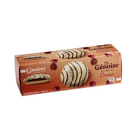 LA GENOISE PUR BEURRE CERISE 150G CASINO