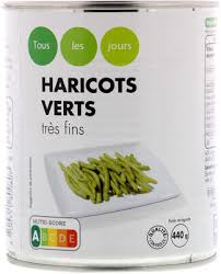 HARICOTS VERTS EXTRA-FINS TOUS LES JOURS  800G