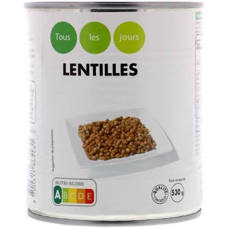 LENTILLES TOUS LES JOURS 530G