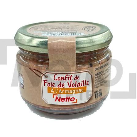 CONFIT DE FOIE DE VOLAILLE A L'ARMAGNAC NETTO 180G