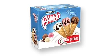 BAMBO AUGUSTO 2X VANILLA 2X STRAWBERRY 2X CHOCOLATE 366G