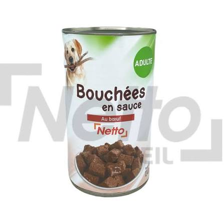 BOUCHEES EN SAUCE AU BOEUF NETTO 1240G