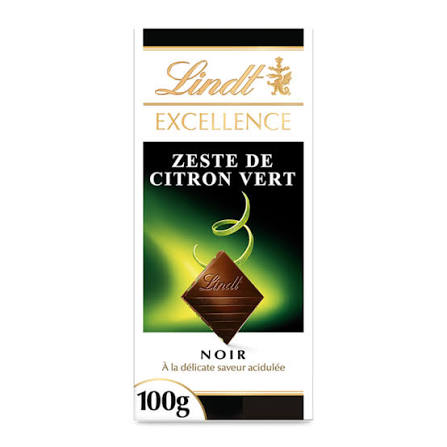 ZESTE DE CITRON VERT NOIRE EXCELLENCE LINDT 100G