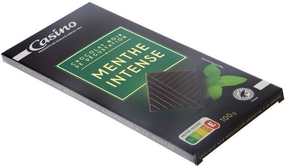 CHOCOLAT NOIR DE DEGUSTATIOB MENTHE INTENSE 100 G