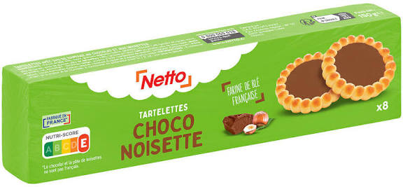 TARTELETTES CHOCO-NOISETTE 150G NETTO