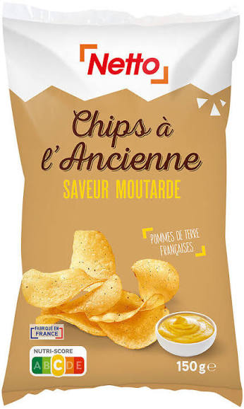 CHIPS A L'ANCIENNE SAVEUR MOUTARDE NETTO 150G