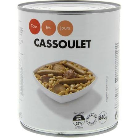 CASSOULET TOUS LES JOURS 840G